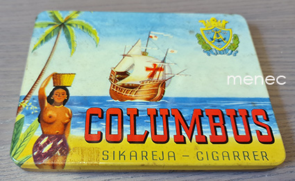 Columbus sikareja, rasia 