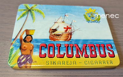 Columbus sikareja, rasia 