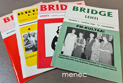 Bridge-lehtiä 1997-2000, 4 kpl 