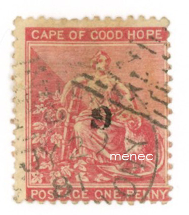 Etelä-Afrikka, Griqualand-West 1878, 1 p, tyyppi VII nurin 