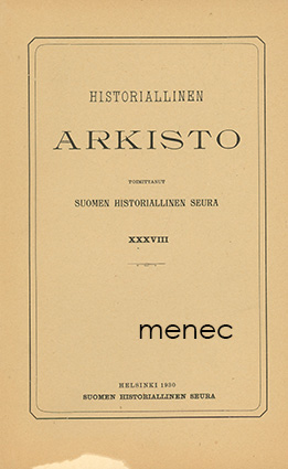 Historiallinen Arkisto 38 