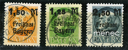 Saksa, Baijeri, Ludwig III, ylipainamasarja 1919 