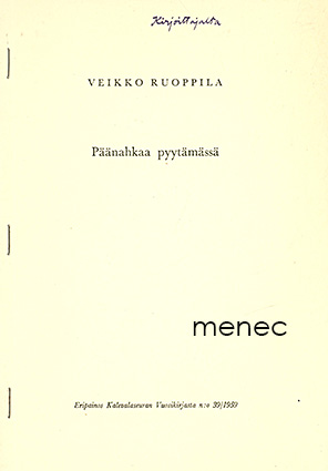 Ruoppila, Veikko - Päänahkaa pyytämässä 