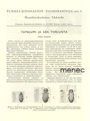 Ekbom, Pehr - Tupajumi ja sen torjunta 
