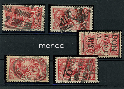 Iso-Britannia, Seahorse 5Sh 1918, 5 kpl 