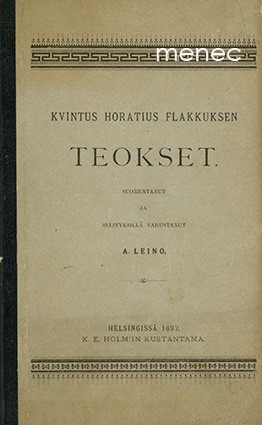 Flaccus, Quintus Horatius - Teokset 