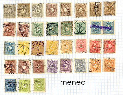 Tanska, valtion rautatiet, pakettimerkkejä, 35 kpl 