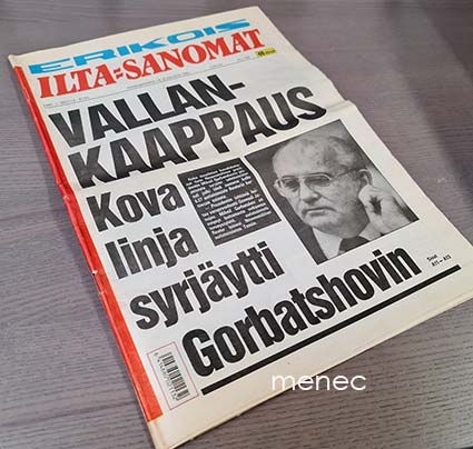 Ilta-Sanomat, erikoisnumero 19.8.1991, Gorbatshovin syrjäyttäminen 