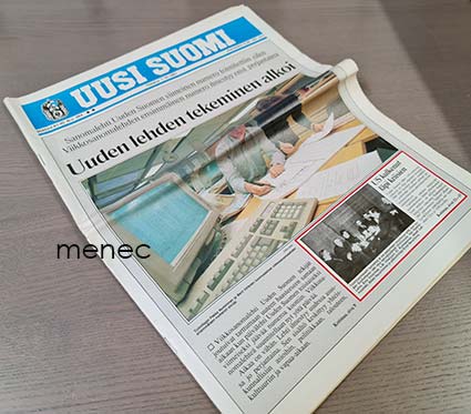 Uusi Suomi 1.10.1991, jäähyväisnumero 