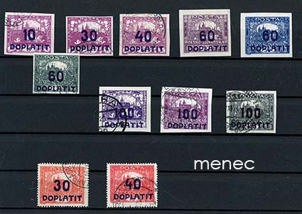 Tsekkoslovakia, virkamerkkejä 1923-1926 