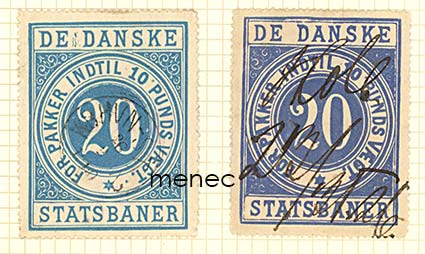 Tanska, Danske Statsbaner, 10 paunan rahtimerkkejä, 2 kpl 