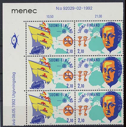 Europa 1992, numerokuusilo (3 paria) 