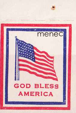Yhdysvallat, God bless America, kirjeensulkija 