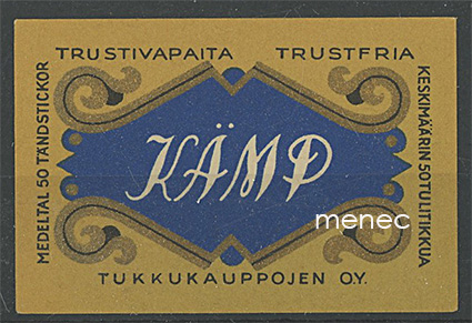 Tulitikkuetiketti, Kämp, Helsinki 