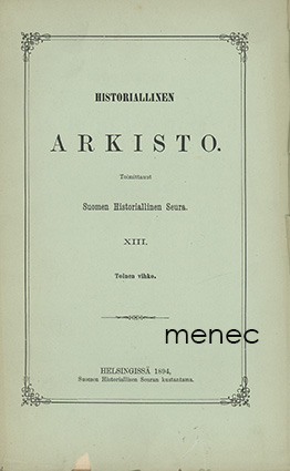 Historiallinen arkisto 13,2 