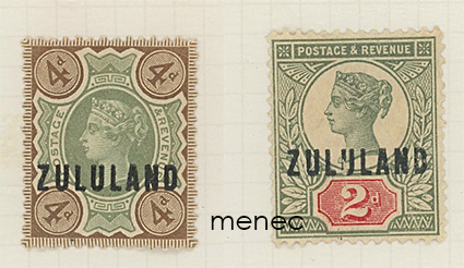 Iso-Britannia, Etelä-Afrikka, Zulumaa, 2 ja 4 p 1888 