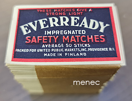 Vientietiketti, Everready, tehtaan pakkauserä 