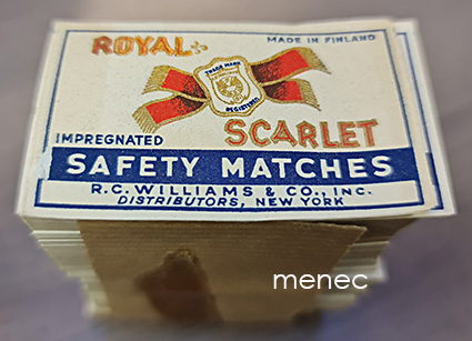 Vientietiketti, Royal Scarlet, tehtaan pakkauserä 