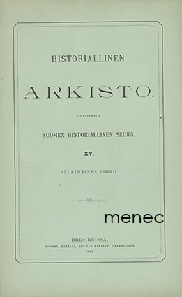 Historiallinen Arkisto 15,2 