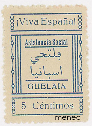 Espanja, sisällissota, Guelaia, 5 c sosiaaliapumerkki 