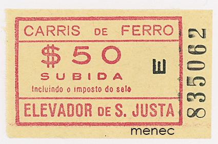 Portugali, Lissabon, Carris de Ferro, pikamerkki 50 $ 