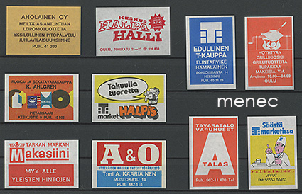 Kauppiasetikettejä, 10 kpl 