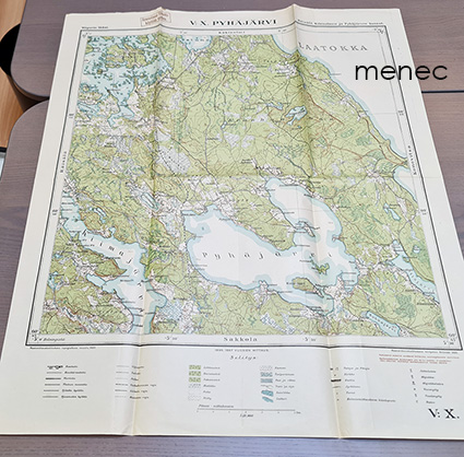 Pyhäjärvi, kartta V:X 