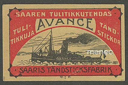 Tulitikkuetiketti, Avance 