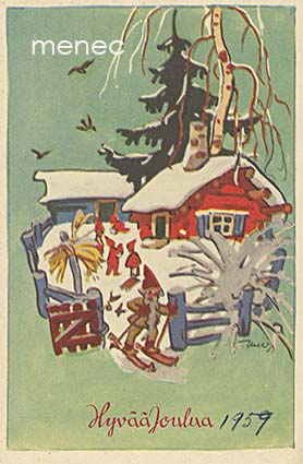 Wendelin, Martta - Tonttu hiihtopuuhissa 