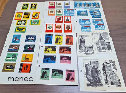 Tulitikkuetikettejä, Puola, perinnettä ja historiallisia rakennuksia, 4 isoa + 52 kpl 
