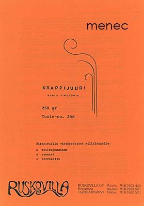 Krappijuuri. Rubia tinctoria 