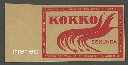 Tulitikkuetiketti, Kokko sekunda 