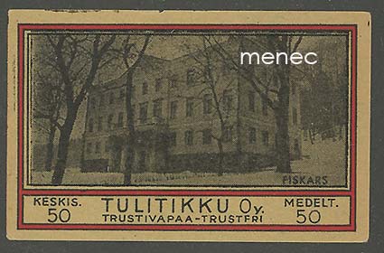 Tulitikkuetiketti, Fiskars 