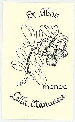 Leila Manunen, exlibris 