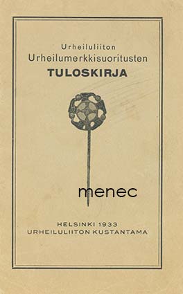 Urheiluliiton Urheilumerkkisuositusten tuloskirja 