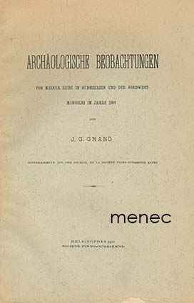 Granö, J. G. - Archäologische Beobachtungen 