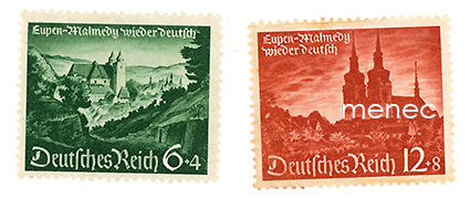 Saksa, Eupen, Malmedy ja Moresnet jälleenyhdistetty valtakuntaan 1940 