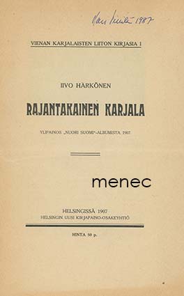 Härkönen, Iivo - Rajantakainen Karjala 