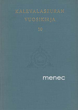 Kalevalaseuran vuosikirja  10
