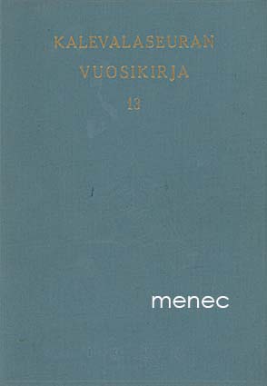Kalevalaseuran vuosikirja  13