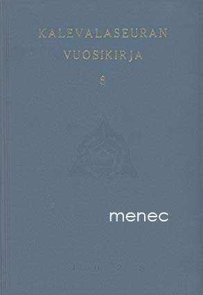 Kalevalaseuran vuosikirja  8