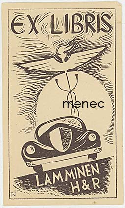 H. & R. Lamminen, exlibris 