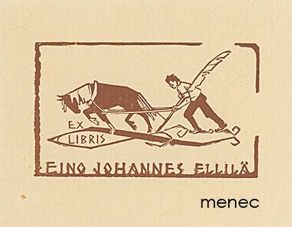 E. J. Ellilä, exlibris 