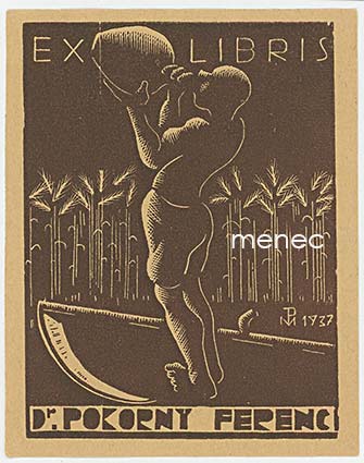 Mihály, Patay - Ferenc Pokorny, exlibris 