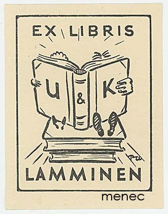 U. & K. Lamminen, exlibris 