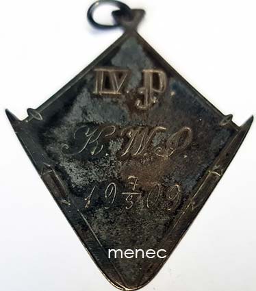 IV p. KWP 1909, hopeamitali 