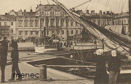 Helsinki, Eteläsatama, höyrylaiva ja purjevene 