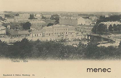 Turku, yleisnäkymä, purjeveneitä 