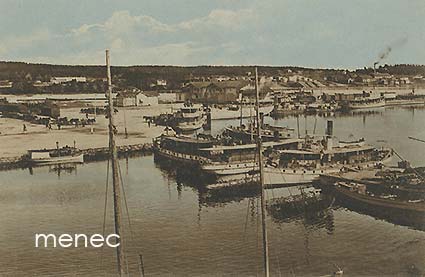 Kuopio, satama, höyryaluksia 