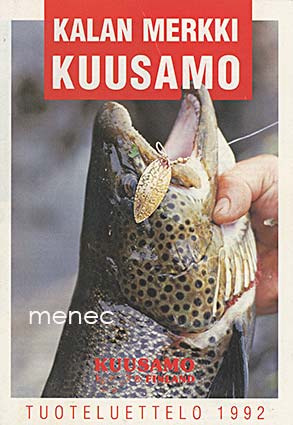 Kuusamon Uistin. Tuoteluettelo 1992 